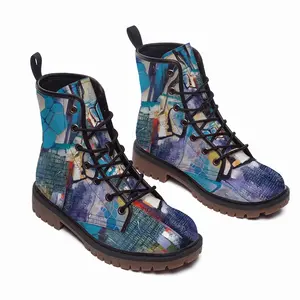 Men Maelstrom In Blue Leather Work Boots