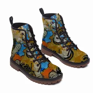 Men I Walk On The Moon Leather Work Boots