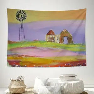 Windmill Wall Tapestry (Multi-Size, Horizontal)