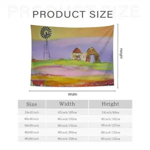 Windmill Wall Tapestry (Multi-Size, Horizontal)