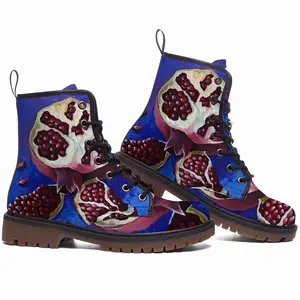 Men Pomegranates Part 1(Blue) Leather Work Boots