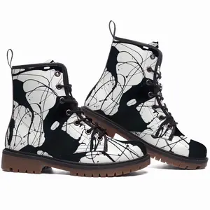 Men Rhea Royal Abstract Leather Work Boots