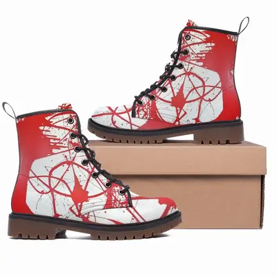 Men Hestia Royal Abstract Leather Work Boots