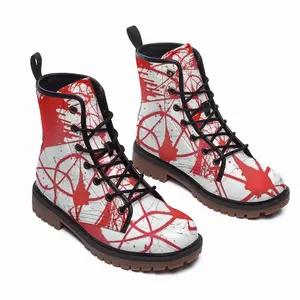 Men Hestia Royal Abstract Leather Work Boots