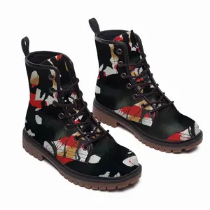 Men Atropos Royal Abstract Leather Work Boots