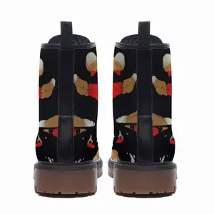 Men Atropos Royal Abstract Leather Work Boots