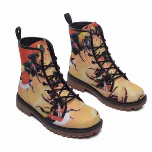 Men Bumblebees Leather Work Boots