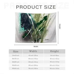 Basic Green Wall Tapestry (Multi-Size, Horizontal)