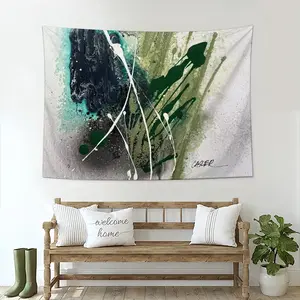 Basic Green Wall Tapestry (Multi-Size, Horizontal)