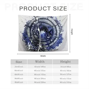 Basic Indigo Wall Tapestry (Multi-Size, Horizontal)