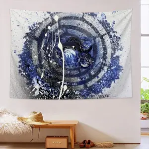 Basic Indigo Wall Tapestry (Multi-Size, Horizontal)