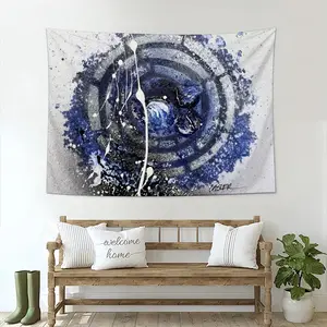 Basic Indigo Wall Tapestry (Multi-Size, Horizontal)