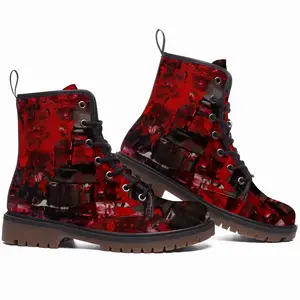 Men Red Rock Leather Work Boots