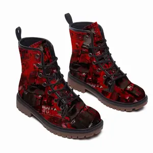 Men Red Rock Leather Work Boots