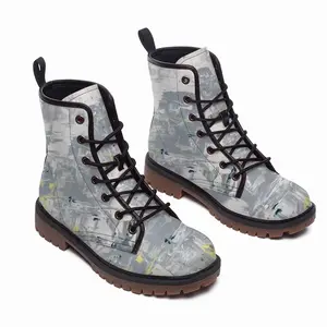 Men Born From Ice Leather Work Boots