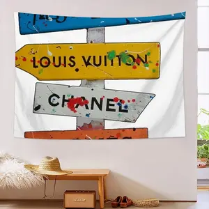 Villages Of Brands Wall Tapestry (Multi-Size, Horizontal)