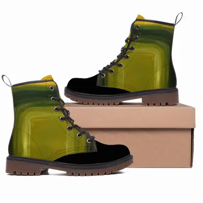 Men The Magic Window Leather Work Boots