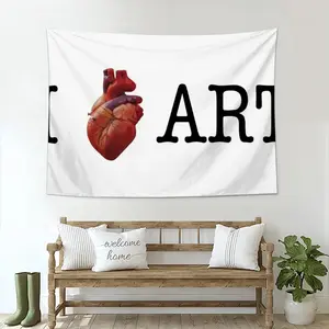 I Love Art Wall Tapestry (Multi-Size, Horizontal)