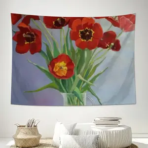 Tulips Wall Tapestry (Multi-Size, Horizontal)