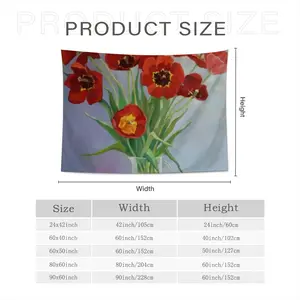 Tulips Wall Tapestry (Multi-Size, Horizontal)