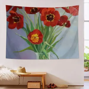 Tulips Wall Tapestry (Multi-Size, Horizontal)