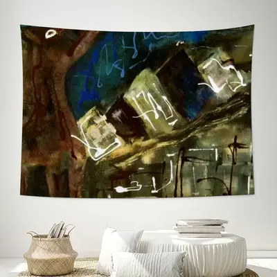 Aououou Wall Tapestry (Multi-Size, Horizontal)