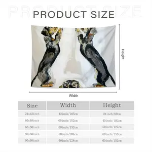 Dachshunds Wall Tapestry (Multi-Size, Horizontal)