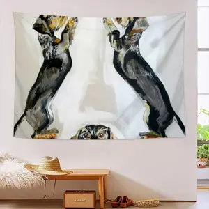 Dachshunds Wall Tapestry (Multi-Size, Horizontal)