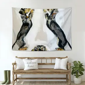 Dachshunds Wall Tapestry (Multi-Size, Horizontal)