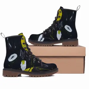 Men Yellow Darkness I Leather Work Boots