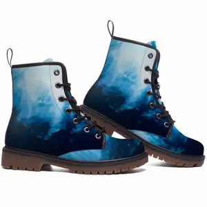 Men Mirada Azul Leather Work Boots