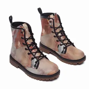 Men Nebulous Leather Work Boots