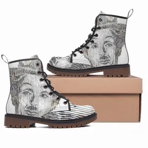 Men Charlie Chaplin Forever Leather Work Boots