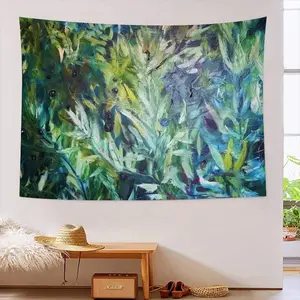 Olive Trees At Dusk Wall Tapestry (Multi-Size, Horizontal)