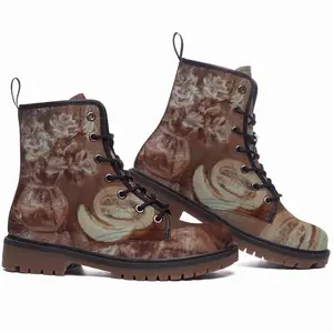 Men Autumn Still Life (Graphic) Leather Work Boots