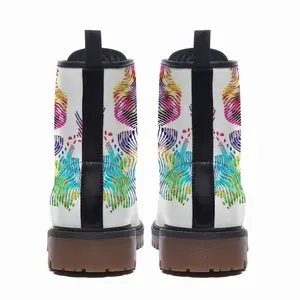 Men Butterfly Hope Explosion Leather Work Boots