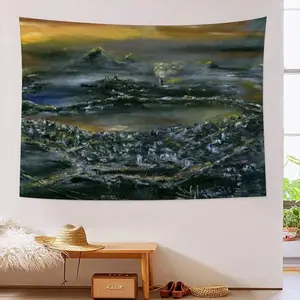 The Bronze Sundown Wall Tapestry (Multi-Size, Horizontal)