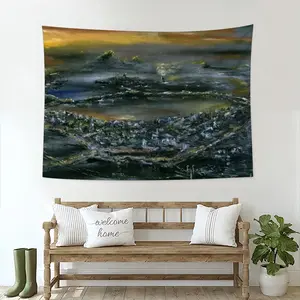 The Bronze Sundown Wall Tapestry (Multi-Size, Horizontal)