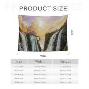 Among The Waterfalls Wall Tapestry (Multi-Size, Horizontal)