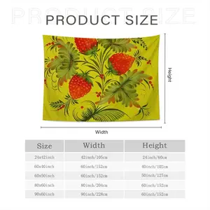 Raspberry Wall Tapestry (Multi-Size, Horizontal)