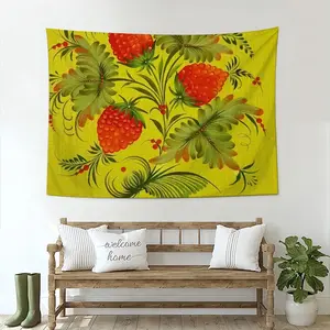 Raspberry Wall Tapestry (Multi-Size, Horizontal)