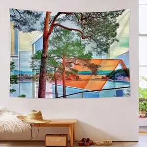 Deep Breath Wall Tapestry (Multi-Size, Horizontal)