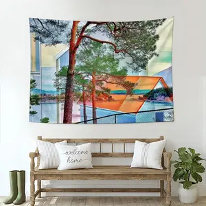 Deep Breath Wall Tapestry (Multi-Size, Horizontal)