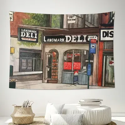 Landmark Deli New York City Wall Tapestry (Multi-Size, Horizontal)