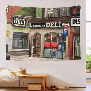 Landmark Deli New York City Wall Tapestry (Multi-Size, Horizontal)