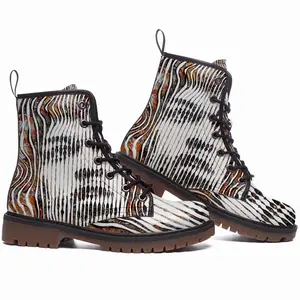 Men Jimi Hendrix Forever Leather Work Boots