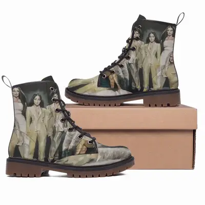 Men Kardashian Jenner Family Leather Work Boots