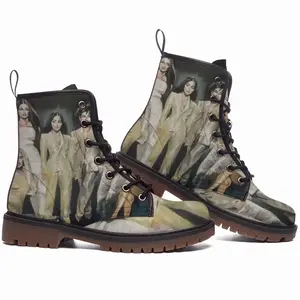 Men Kardashian Jenner Family Leather Work Boots