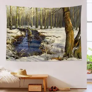 Early Spring Realism Wall Tapestry (Multi-Size, Horizontal)