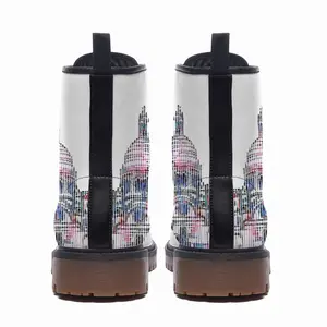 Men The Sacred Heart Of Paris On The Hill Of Montmartre Leather Work Boots